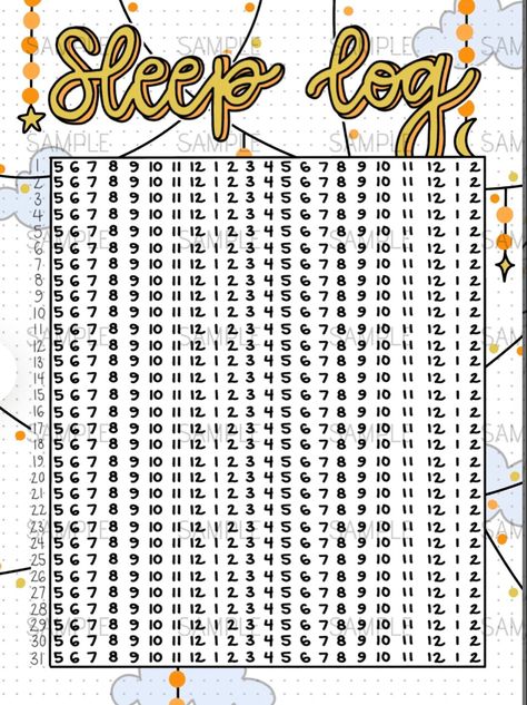 Sleep Log, January Bullet Journal, Sleep Tracker, Bullet Journal Art, Journal Art, Samar, Art Journal, Bullet Journal, Sleep