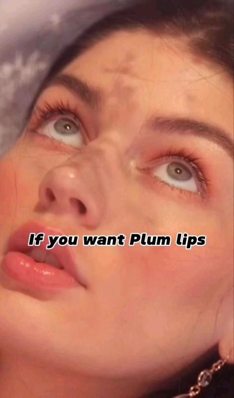 How To Get Plump lips 👄 Plum Lips Exercise, Plump Lip Exercise, How To Grow Lips, Get Plump Lips, Fuller Lips Naturally, Plump Lips Naturally, Natural Lip Plumper, Changing Life, Beauty Treatments Skin Care