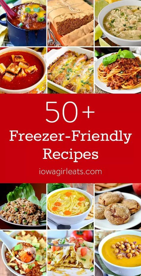 50+ Freezer-Friendly Recipes Iowa Recipes, Chili Lime Chicken Burgers, Gluten Free Enchiladas, Celery Recipes, Freezer Recipes, Cooking Wild Rice, Freezer Friendly Meals, Freezable Meals, Gluten Free Main Dishes