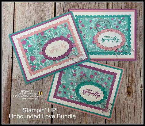 Stampin’ UP! Unbounded Love Bundle Sneak Peek | Cindy Lee Bee Designs Su Unbounded Love, Stampin Up Unbounded Love, Unbounded Love Stampin Up Cards, Unbounded Beauty Stampin Up Cards, Beauty Suite, Paper Craft Techniques, Bee Designs, Just Because Cards, Dsp Cards