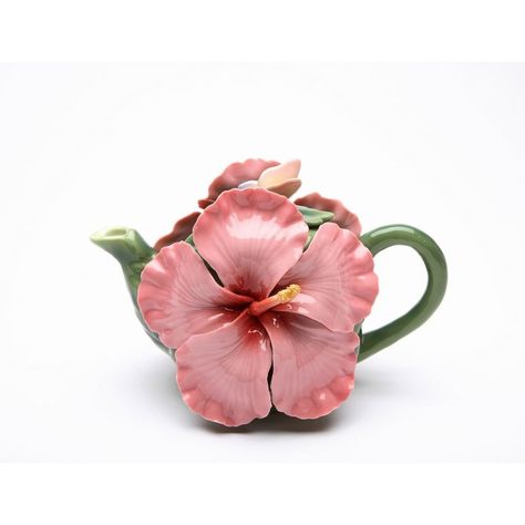 Luxuriate in the bouquet of a faultless cup of tea with this exclusive ceramic pink hibiscus flower teapot. The delicate petals and captivating hue make it a charming addition to any kitchen Decor tea party Decor or Cafe Decor. Perfect as a or it will add an elegant touch to any space. Hibiscus Flower Tea, Novelty Teapots, Cast Iron Tea Pot, Tea Party Decorations, China Tea Sets, Pink Orchids, Porcelain Teapot, Tea Pot Set, Porcelain Flowers