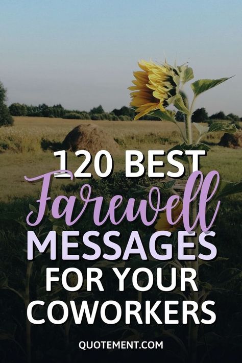 If you want to say goodbye to a departing coworker, you’ll be glad to read this list of farewell messages to show them just how much you'll miss them. Goodbye Message To Coworkers, Farewell Quotes For Coworker, Goodbye Quotes For Coworkers, Farewell Coworker, Goodbye Coworker, Farewell Words, Proud Of You Quotes, Coworker Quotes, Goodbye Cards