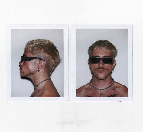 short buzzed sides blonde Buzzed Hair Men, Buzzed Mullet, Grown Out Buzzcut, Boy Mullet, Punk Mullet, Short Haircuts Ideas, Bleached Hair Men, Curly Women, Blonde Hair Boy