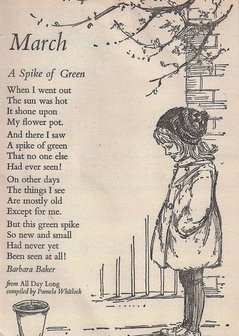 Kathys Cottage: Happy First Day of Spring! ♣ Childrens Poems, Childrens Poetry, Happy March, Poetry For Kids, Behind Blue Eyes, Kids Poems, First Day Of Spring, Old Book, Book Page