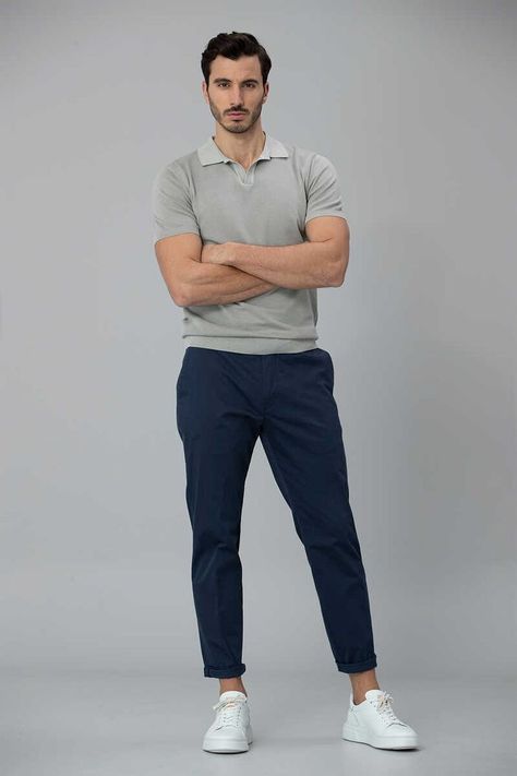 Polo And Dress Pants Men, Navy Chinos Men Outfits Casual, Mens Navy Chinos Outfits, Blue Pants Men Outfit, Mens Navy Pants Outfit, Navy Dress Pants Outfit Mens, Navy Blue Pants Outfit Mens Casual, Chinos Outfit Mens, Chino Outfits Men