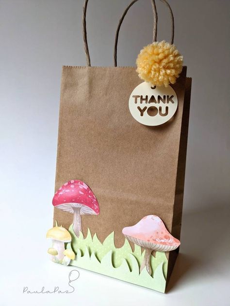 Enchanted Forest Party Goodie Bags, Fairy Goodie Bags, Mushroom Party Favors, Mushroom Theme Party, Fairy Gift Bags, Fairy Party Favors Bags, Fairy Birthday Gift Bags, Diy Party Bags, Fairy Party Favors