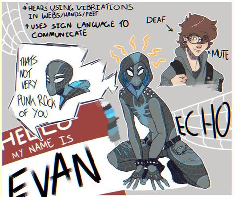 Spidersona - Echo Spider by DeadDoodles on DeviantArt Spidersona Spider Ideas, Spiders For Spidersona, Spidersona Inspiration, Spidersona Design, Spider Sonas, Spidersona Oc, Spidersona Base, Oc Poses, Spiderman Oc