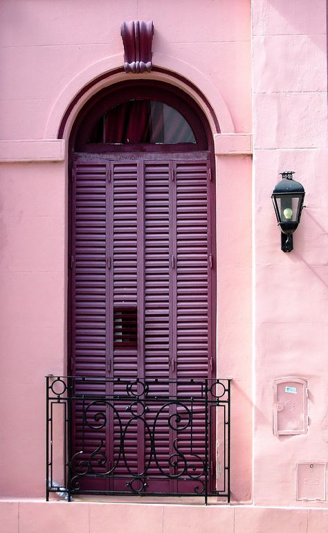 Purple Shutters, Purple Door, Unique Doors, Beautiful Doors, Colour Board, Door Knockers, Doors And Windows, Windows Doors, Shades Of Purple