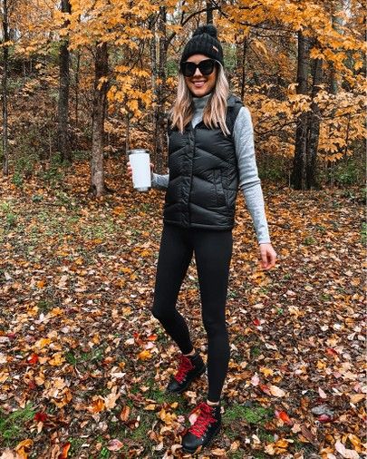 Fashion Jackson, fall outfit, winter boots, puffer vest, beanie, hiking outfit http://liketk.it/317QU #liketkit @liketoknow.it #LTKshoecrush #LTKunder100 #LTKsalealert Hiking Outfit Women Fall, Fall Mountain Outfit, Winter Hiking Outfit Women, Camping Attire, Sorel Lennox, Fall Hiking Outfits, Hiking Attire, Cute Hiking Outfit, Hiking Boots Outfit