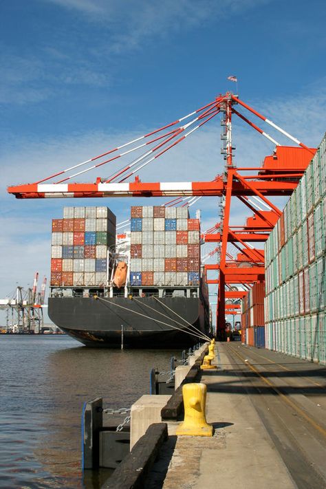 Back of container ship. Back view of container ship tired up to pier , #AFF, #ship, #container, #view, #pier, #tired #ad Container Port Photography, Container Ships Photography, Ship Port, Logistics Business, Tanker Ship, My Family Picture, Shipping Design, Container Shipping, Cargo Ships