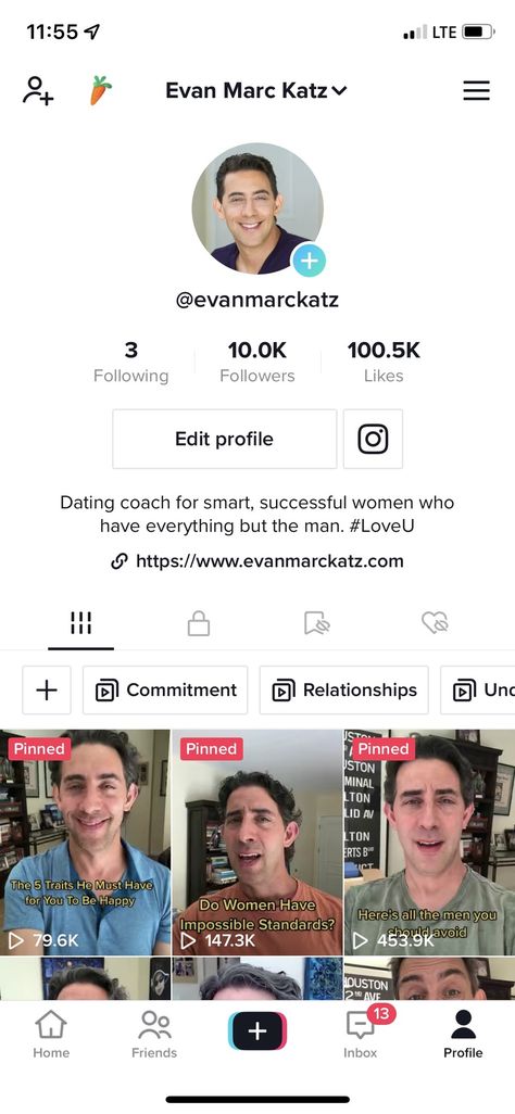 Just hit 10,000 followers on TikTok and 100,000 likes! Thank you all! Check me out on there if 10-minute podcasts are too long for you. https://www.tiktok.com/@evanmarckatz #DatingAdvice #LoveU 10k On Tiktok, Followers Tiktok, Goals 2024, Followers On Tiktok, 10 000 Followers, Longing For You, Dating Coach, 100 Followers, Successful Women