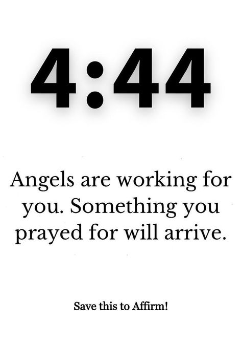 4:44 Angel Number Meaning, 4 44 Angel Number, Angel Number Affirmations, Number Affirmations, Angel Number Meanings, Affirmations For Happiness, Luck Quotes, Number Meanings, Spiritual Manifestation