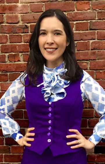 Janet cosplay from The Good Place. Can't quite match D'Arcy Carden's big smile! Janet The Good Place Costume, The Good Place Costume, Janet The Good Place, Fun Cosplay, Crazy Eyes, My Kind Of Love, Spirit Week, Oh Well, Spooky Decor