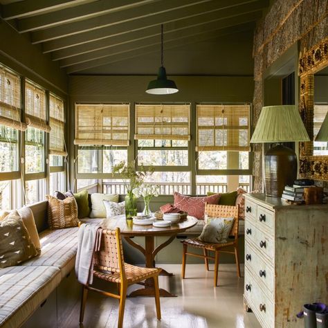 BLACKBERRY FARM - Tammy Connor Interior Design Ghost Ranch, Blackberry Farm, Blackberry Farms, Breakfast Nooks, Sun Porch, Lake Cabin, Guest Cottage, Island Design, Dining Nook