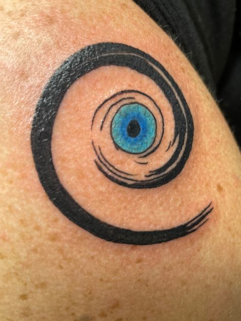 Spiral Eye Tattoo, Gods Eye Tattoo, Spiral Tattoo, Eye Tattoos, Spiral Tattoos, Evil Eye Tattoo, Gods Eye, Eye Tattoo, Tattoos And Piercings