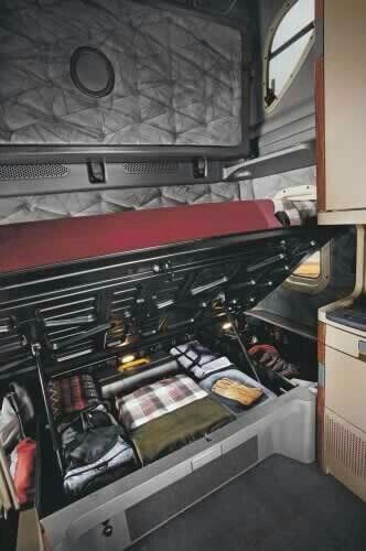 Suky Semi Truck Interior Ideas, Semi Truck Organization, Semi Truck Storage Ideas, Trucker Life Hacks, Semi Truck Organization Ideas, Trucker Hacks, Semi Truck Living, Truck Interior Ideas, Truck Hacks