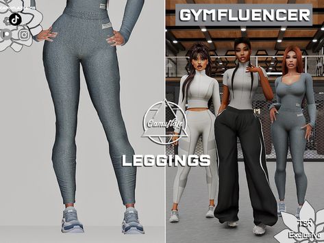 The Sims Resource - GYMFLUENCER Collection - Leggings I Legging Sims 4 Cc, Lululemon Sims 4 Cc, Sims 4 Lululemon Cc, Sims 4 Cc Leggings, Sims4 Pants, Sims4 Lookbook, Teenage Stuff, Skater Outfit, Sims 4 Male Clothes