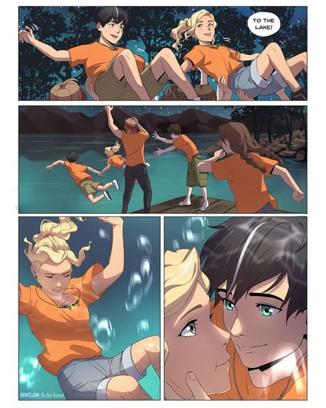 Check out my tumblr or twitter for better resolution! Both @bentejam Wanted to finish this since last year, but some things have happened… Happy Birthday Percy, Percy Jackson Comics, The Last Olympian, Zio Rick, Percy Jackson Ships, Percy And Annabeth, Percy Jackson Fan Art, Percy Jackson Characters, Percy Jackson Memes