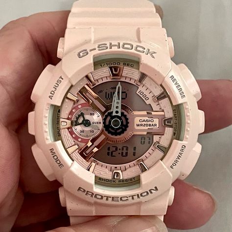 Brand New In Box White Women’s Casio G Shock S Series Analog/Digital Watch G Shock Watches Women, White G Shock, G Shock Watches, Casio G Shock, G Shock, Digital Watch, Women Brands, Womens Watches, Women Accessories