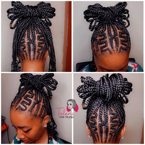 Cornrow Zig Zag, Zig Zag Braids, Cornrow Updo Hairstyles, Zig Zag Braid, Braids Updo, Chic Ponytail, Cornrow Ponytail, Feed In Braids Hairstyles, African Hair Braiding Styles