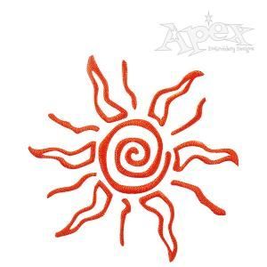 Tribal Sun Embroidery Design. Size: 3.05" x 2.89" Sun Embroidery, Sun Drawing, Geniale Tattoos, Sun Tattoos, Tattoos Skull, Sun Tattoo, Simplistic Tattoos, Pretty Tattoos, Mini Tattoos