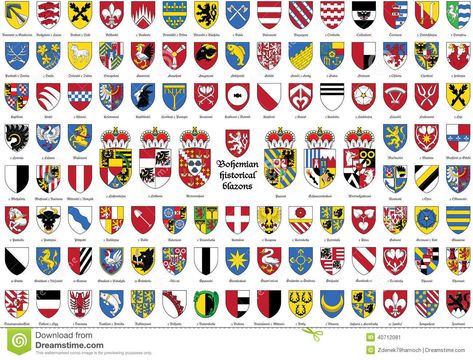 Heraldry And The Coat Of Arms Coat Of Arms Symbols, Personal Grants, Family Crest Symbols, Medieval Banner, Rose Meaning, Heraldry Design, Family Symbol, Line Art Vector, Symbols And Meanings