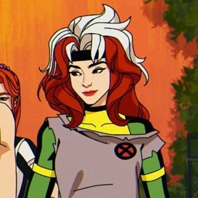 Rogue X Men 97, Xmen 97 Icons, Rouge Xmen Comic, Rogue Xmen 97, Rogue Pfp, Rogue Xmen Costume, X Men Evolution Rogue, Rouge Xmen, Gambit Cosplay