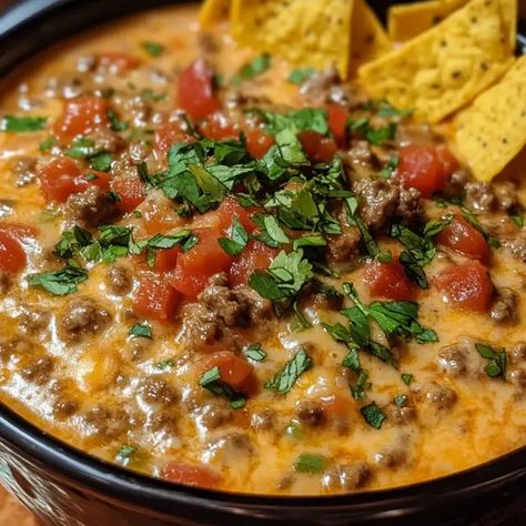 Barf Dip Recipes, Hamburger Rotel Cheese Dip Crockpot, Ugly Dip Ground Beef, Beef And Rotel Recipes, Ground Beef Cheese Dip Crockpot, Velvets And Rotel Dip, Jimmy Dean Rotel Dip, Cheeseburger Rotel Dip, Cheese Dip Recipes Velveeta Ground Beef