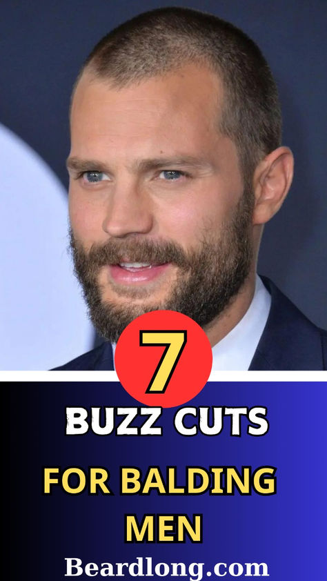 Looking for a stylish solution as your hair starts to thin? These 7 buzz cuts for balding men offer the perfect blend of sharpness and simplicity, helping you maintain a polished look effortlessly. These haircuts for men not only suit balding heads but also bring out your best features, making grooming easier than ever. From classic close-cropped styles to modern twists, these hairstyles for men are designed to enhance your confidence. Discover which buzz cut suits your style best and step up your grooming game in 2024!"

#BuzzCuts #BaldingMen #MensHaircuts #MensHairstyles #MensGrooming Men Buzzed Hair, Buzzcut Thinning Hair, Buzzcut For Balding Men, Buzz Cut For Receding Hairline, Stylish Buzzcut Men, Skullet Haircut Men, Haircut Balding Men, Cropped Hair Men, Short Fade Haircut Men Thinning Hair