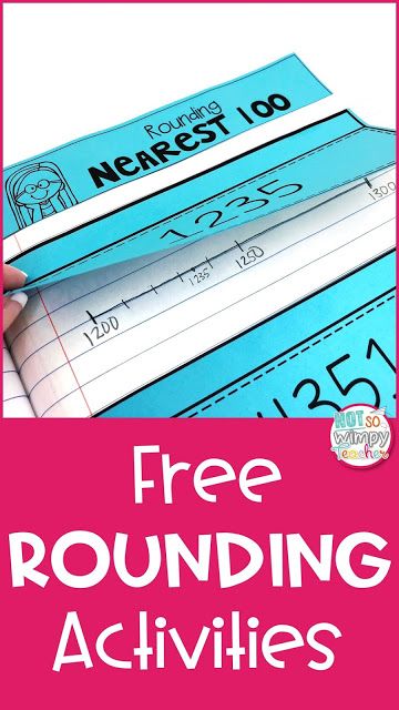 Rounding Strategies, Rounding Activities, Teaching Rounding, Interactive Notebook Activities, Math Crafts, Math School, Fourth Grade Math, Teaching Students, Math Tutor