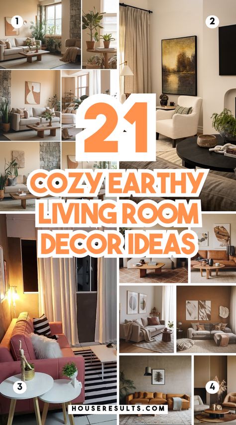 Embrace nature in your living room with cozy earthy decor ideas! 🌳🛋️ From earthy tones to soft textures, create a space that’s both calming and stylish. These ideas will bring warmth and comfort to your home. Save this pin for your next home refresh! 📌💖 Living Room Decor Themes Ideas, How To Make A Cozy Living Room, Front Room Decorating Ideas Cozy, Calming Living Room Ideas, Comfy Cozy Living Room, Earthy Living Room Decor, Warm Living Room Ideas, Cozy Earthy Living Room, Warm Cozy Living Room