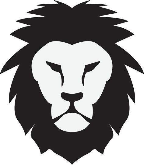 Lion icon on white background. Lion head logo. Animal wild cat face. Lion head silhouette. flat style. Lion Icon, Silhouette Head, Lion Head Logo, Logo Animal, Head Silhouette, Vector Food, Animal Silhouette, Lion Head, Flat Style