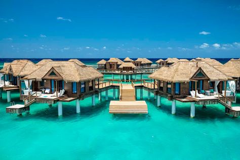 15 Best Overwater Bungalows in the Caribbean in 2023 Best Sandals Resort, Water Hotel, Caribbean All Inclusive, Jamaican Vacation, Water Bungalow, Refreshing Beverages, Caribbean Luxury, Shampoo Recipe, Build Inspiration