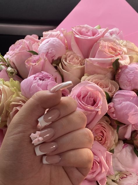 Pink Coquette Nails Coffin, Coquette Nails Bow, Pink Bow Acrylic Nails, Pink Nails With Bow Charm, Coffin Bow Nails, Short Nails With Bow, Cute Nails With Bows, Coquette Bow Nails, 3d Bow Nails