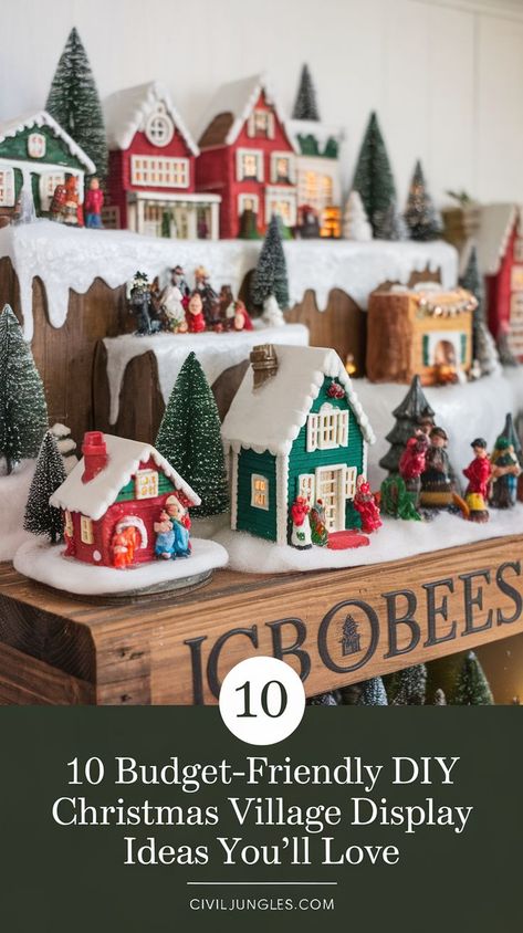 Light up your holiday decor with these 14 gorgeous DIY Christmas village display ideas featuring lights. Create glowing winter scenes, twinkling villages, and warm festive ambiance that will enchant your guests this Christmas season. Christmas Village Ideas, Earthy Christmas, Christmas Village Display Ideas, Village Display Ideas, Diy Christmas Village Displays, Village Ideas, Classic Homes, Diy Christmas Village, Christmas Village Display