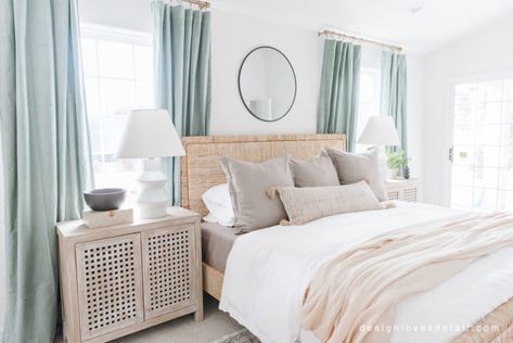 Remodel Project: Bedroom Reveal! – Design Loves Detail Modern Coastal Bedroom, Beach House Bedroom, Modern Coastal Decor, Coastal Bedroom, Master Bedrooms Decor, Decor Minimalist, Design Living Room, Guest Bedrooms, Dream Bedroom