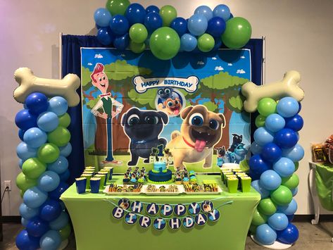 Puppydog Pals Birthday, Bingo And Rolly Puppy Dog Pals Birthday, Puppy Pals Birthday Party Ideas, Puppy Dog Pals Birthday Party Boy, Dog Birthday Party Theme, Puppy Dog Pals Cake, 1st Birthday Party Boy, Puppy Dog Pals Birthday Party, Dog Birthday Party Ideas