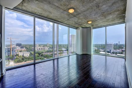 Houston River Oaks / Upper Kirby apartment HOU268 Highrise Apartment, Houston Apartment, Penthouse Living, Highland Village, High Rise Apartments, Apartment Goals, Modern Properties, Lots Of Windows, 2020 Vision