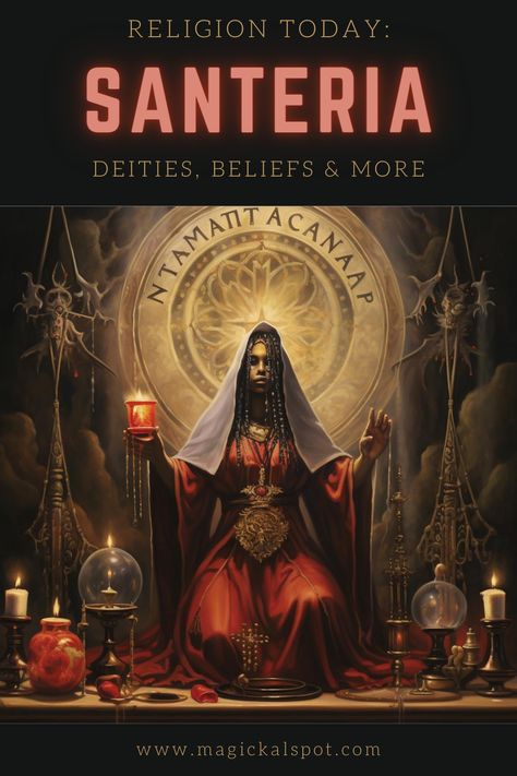 Explore the rich and vibrant world of Santeria with our comprehensive article. Delve into the deities, beliefs, and practices of this Afro-Caribbean religion. Understand how it has evolved and what it looks like today. Perfect for those curious about diverse spiritual paths and their cultural significance. 🕊️🔮 #SanteriaBeliefs #AfroCaribbeanReligion #SpiritualDeities #ReligiousPractices #ModernSanteria Goddess Names And Meanings, Folk Witchcraft, Santeria Spells, Obsession Spells, Connection Spiritual, Pagan Beliefs, Papa Legba, Break Up Spells, Afro Caribbean