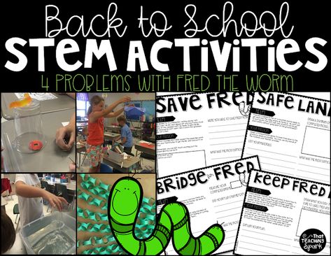 Back To School Stem Activities, Back To School Stem, School Restroom, Stem Activities Preschool, Elementary Stem Activities, Activities Elementary, Stem Classes, Stem Classroom, Third Grade Science