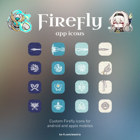 Hsr App Icon, Firefly Wallpaper Hsr, Firefly Hsr Wallpaper, Firefly Honkai Star Rail, Firefly Wallpaper, Character Themes, Apple Mobile, Screen Layout, Apple Devices