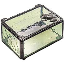 Check this out! Keepsake Display, Butterfly Jewelry Box, Tooth Fairy Box, Frog Decor, Glass Jewelry Box, Sweet Jewelry, Glass Box, Decorative Glass, Glass Boxes