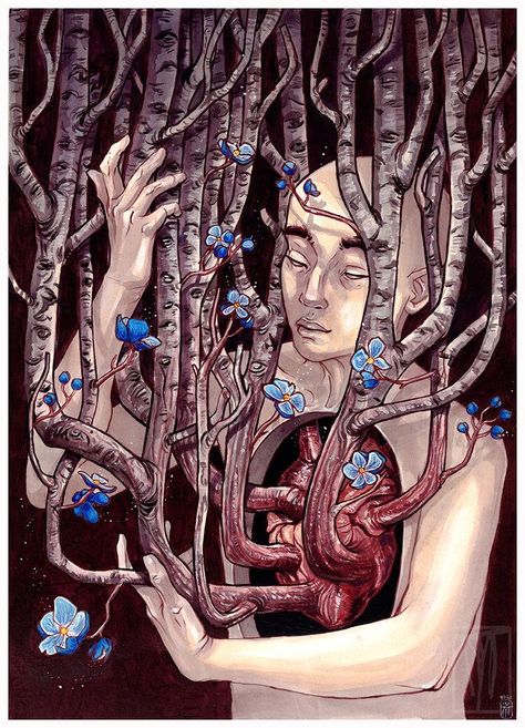 Myriam Tillson, Painting Surrealism, Caring For Others, Books Stickers, Surrealism Painting, Ap Art, Watercolour Paper, 8x10 Print, Surreal Art