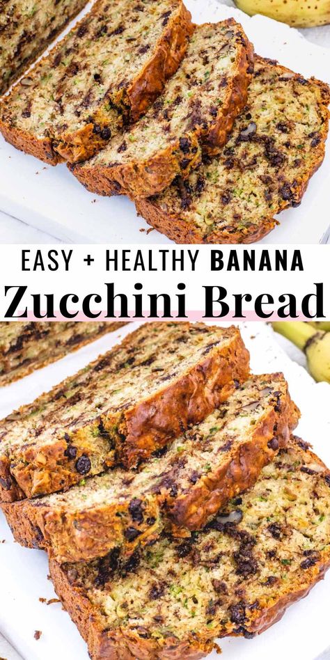 Banana zucchini bread is a healthy and delicious recipe that packs the beloved flavor of banana bread with the mouthwatering moistness of zucchini bread.You'll love this recipe because you can make it with simple pantry staples and because it's the moistest, softest, and tastiest quick bread you'll ever try.