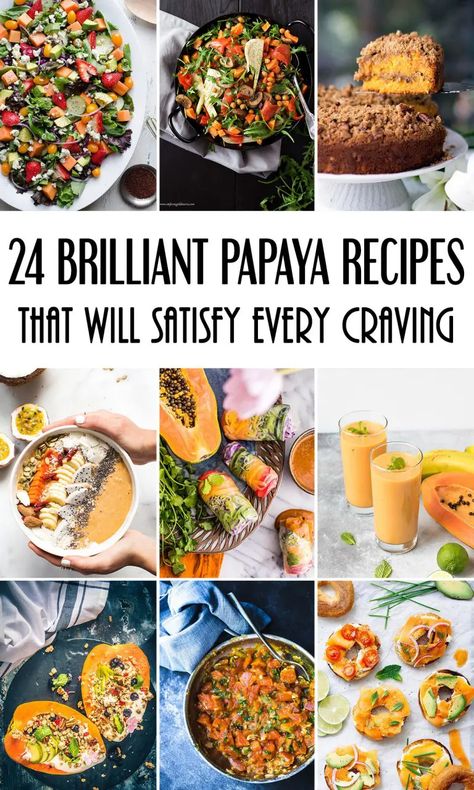 Papaya Appetizer, Ripe Papaya Recipes, Papaya Cake, Papaya Recipes Dessert, Papaya Recipe, Hawaii Foods, Creative Cookery, Vietnamese Spring Rolls Recipe, Papaya Benefits