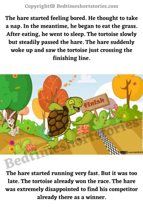 This is the Hare And Tortoise Story for kids. Full story in link above, read now. Rabbit And Tortoise Story Picture, The Hare And The Tortoise Story, Hare And Tortoise Story Pictures, Fairy Tales Sequencing, Hare And Tortoise, Rabbit And Tortoise, Hare And The Tortoise, Akbar Birbal, Fairy Tales Kindergarten