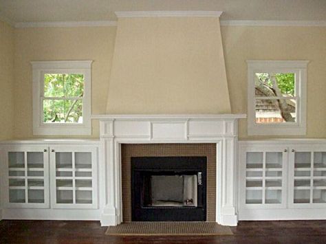 25+ best ideas about 1930s Fireplace on Pinterest | Alcove ideas ... 1920 Fireplace, Fireplace Cabinet, 1920 House, Fireplace Bookcase, Built In Around Fireplace, Craftsman Fireplace, Rock Fireplace, Fireplace Bookshelves, Wooden Fireplace