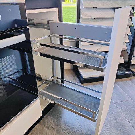 Who doesn't like a handy pull-out oil/spice unit right next to a cooktop?😊 With the right fitting, narrow gaps can provide a surprising amount of storage space and functionality. 🌈Comes in 3 sizes to fit a 150, 200 or 300 base cabinet. Shop link in bio. #storagesolutions #flatpackkitchen #homedecor #bespokekitchen Flatpack Kitchen, Base Cabinet, Base Cabinets, Storage Space, Storage Solutions, Link In Bio, Storage Spaces, Gap, The Unit