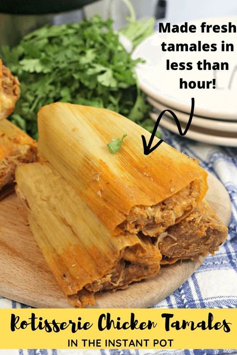 Homemade Tamales Easy, Easy Chicken Tamales Recipe, Authentic Tamales Recipe Chicken, Instapot Tamales, Fruit Tamales, Tamales In Instant Pot, Tamale Gravy Recipe, Chicken Tamales Authentic Mexican, Tamales Recipe Chicken