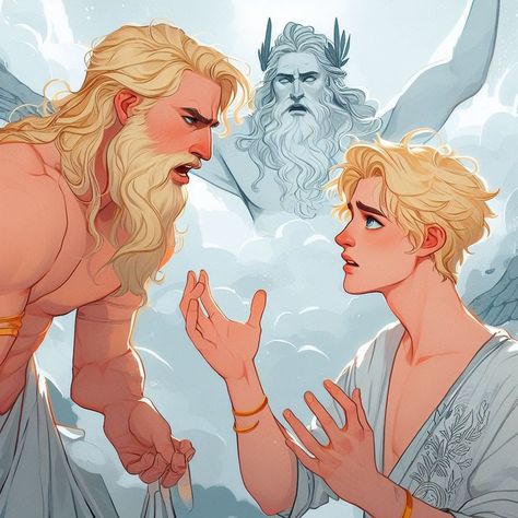 God Fanart Greek, Apollo As A Human, Apollo Character Art, Apollo And Hermes Art, Percy X Apollo Fanart, Apollo X Percy, Apollo And Hyacinth Fanart, Apollo Pjo Fanart, Greek Gods Drawing